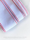 FITA PESPONTADA YAMA BRANCO, WHITE RED 029R - Metro