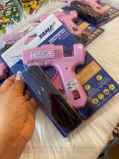 Aplicador de Cola Quente Yama 20W Rosa