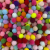POMPOM MINI COLORIDO MÉDIO 2CM - 100À UNIDADE