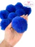 POMPOM DE PELUCIA 6CM AZUL ROYAL