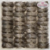 POMPOM BIGODINHO DE PELUCIA CINZA 7X3CM A À UNIDADE
