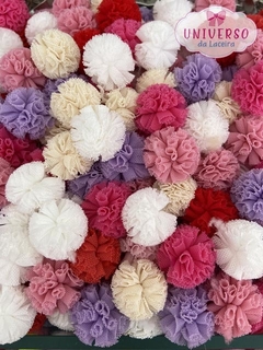 POMPOM DE MALHA 3MM MISTOS 10 UNIDADES
