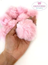 POMPOM DE PELUCIA 7CM ROSA BEBÊ