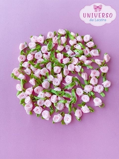 FLOR DE ROCOCÓ ROSA BEBÊ 10 À UNIDADE