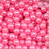 PÉROLA TAMANHO 8MM ROSA COM FURO COM 30 GRAMAS