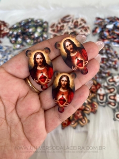 Aplique em acrílico Tema Relogiosos sagrado coração de jesus - O Par