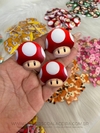 Aplique em acrílico super mario Toad cogumelo - O Par