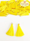 TASSEL NA COR AMARELO 2,5CM OU 4CM COM ARGOLA