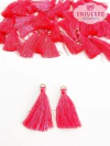TASSEL NA COR SALMÃO 2,5CM OU 4CM COM ARGOLA