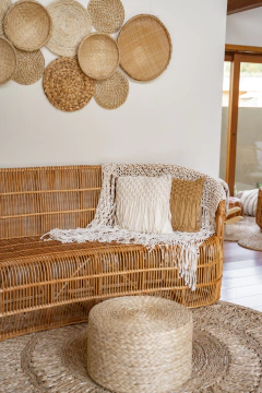 Manta em macramê artesanal - comprar online