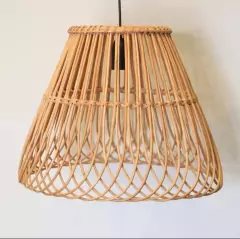 LUMINÁRIA DE VIME MODELO BANDEJA TENDENCIA BOHO DECOR