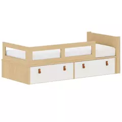 Cama com Gavetas Acompanha Cabeceira e Barras de Proteção Linha Join