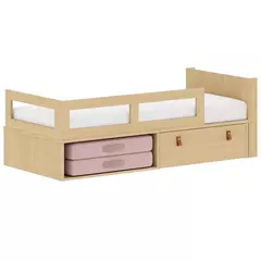 Cama com Gaveta Proteção Lateral e Cabeceira porta Livros Linha Join - loja online