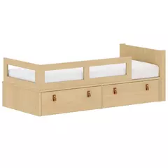 Imagem do Cama com Gavetas Acompanha Cabeceira e Barras de Proteção Linha Join
