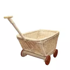 CARRINHO PORTA BRINQUEDO DE RATTAN - comprar online