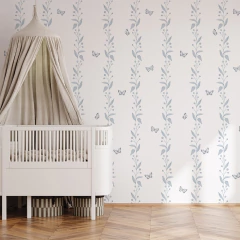 Imagem do Papel de parede Jardim Bolinhas Listras - 3 opções de cores