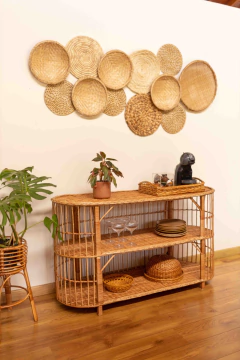 Imagem do Rack Aparador Patacho em fibra natural