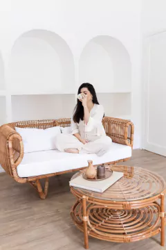 Mesa de centro Sardenha em fibra natural