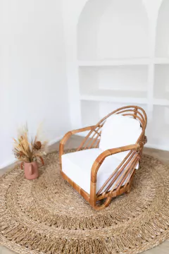 Poltrona Puglia em fibra natural - CASA CAHAYA - Produção de móveis artesanais e sustentáveis em fibra natural