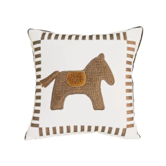 Almofada Bordada Cavalinho - comprar online