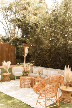 Mesa de centro trancoso em fibra natural na internet