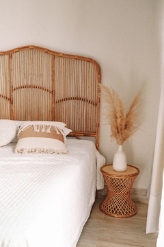 cabeceira fibra natural vime rattan casa cahaya