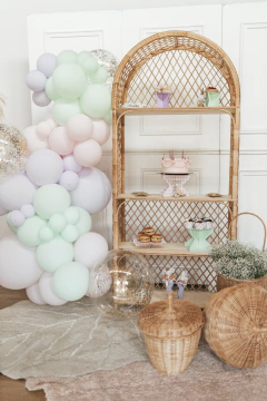 Estante em fibra natural vime rattan - casa cahaya 