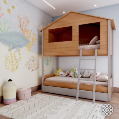 Beliche Montessori Açaí com Casinha com escorregador