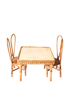 Conjunto Mesa Infantil com 2 cadeiras Coelho - comprar online