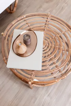 Mesa de centro Sardenha em fibra natural - loja online