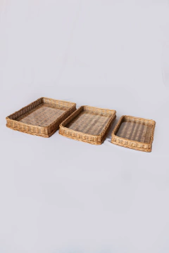 Bandeja Leblon em fibra natural - 3 tamanhos - comprar online
