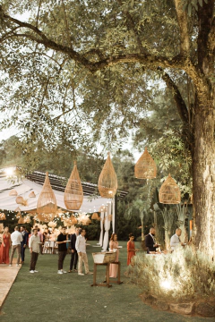 LUMINÁRIA PÊNDULO EM FIBRA NATURAL - 100cm x 35cm - comprar online