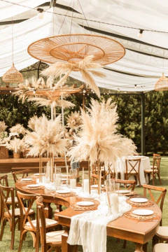 LUMINÁRIA DE VIME TENDENCIA BOHO DECOR