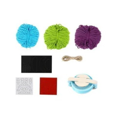 Kit de Artesanato Pom-Pom - CASA CAHAYA - Produção de móveis artesanais e sustentáveis em fibra natural