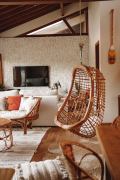 BALANÇO BALI ACABAMENTO EM RATTAN - CASA CAHAYA - Produção de móveis artesanais e sustentáveis em fibra natural