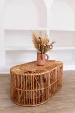 Mesa de centro Sorrento em fibra natural - loja online