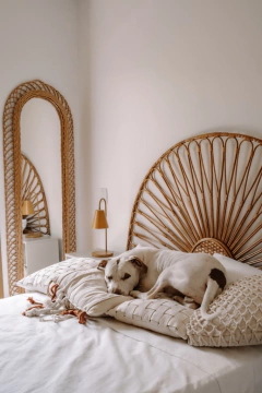 cabeceira junco natural casa cahaya