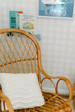 Cadeira de balanço Nusa em fibra natural - comprar online