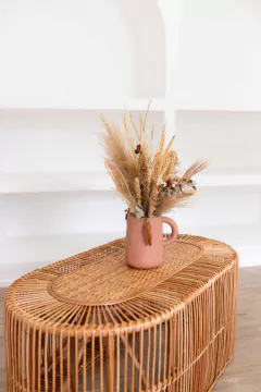 Mesa de centro Sorrento em fibra natural na internet