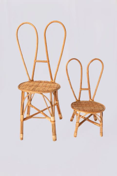 Cadeira infantil Coelho em fibra natural