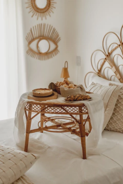 Imagem do Mesinha Jeri oval em fibra natural - 2 tamanhos