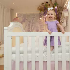 Berço 2 em 1 com Palinha na cor Natural Linha Classic Premium