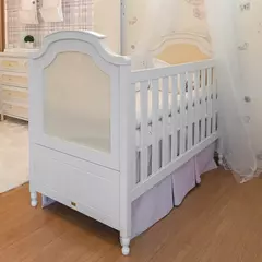 Imagem do Berço 2 em 1 com Palinha na cor Natural Linha Classic Premium