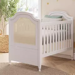 Berço 2 em 1 com Palinha na cor Natural Linha Classic Premium