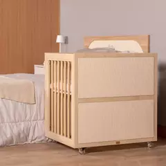 Berço 3 em 1 Evolutivo com Palinha Linha Indy Carvalho Malva - loja online