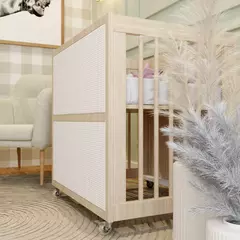 Berço 3 em 1 Evolutivo com Palinha Linha Indy Carvalho Malva - comprar online