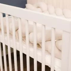 Berço Evolutivo Mdf Branco Fosco 2 em 1 ou 3 em 1 Linha Evolutivo Quater