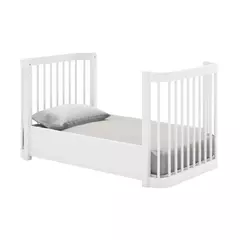 Berço Evolutivo Mdf Branco Fosco 2 em 1 ou 3 em 1 Linha Evolutivo Quater - comprar online