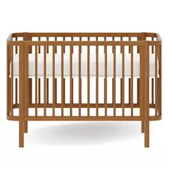 Berço vira Caminha de Madeira 2 em 1 Nogueira Linha Kurve - CASA CAHAYA - Produção de móveis artesanais e sustentáveis em fibra natural