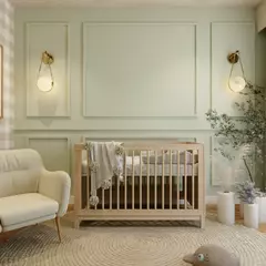 Berço 3 em 1 Evolutivo com Palinha Linha Indy Carvalho Malva